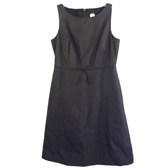 J Crew Silk Taffeta Grace Kelly Dress Womens Sz P8 Espresso Bow Special Occasion - Picture 1 of 13